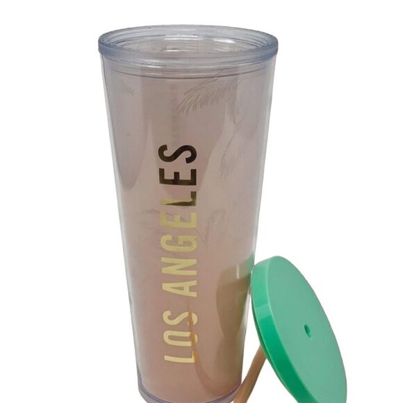 Limited Starbucks Pink Palm Tumbler 24oz SoCal Exclusive - Picture 5 of 5